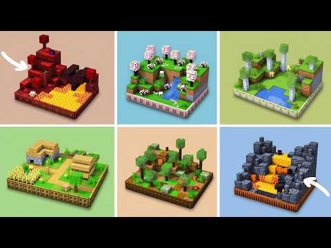 I Built EVERY Minecraft Biome in TINY Version!