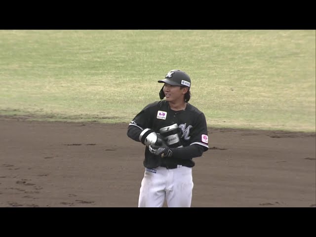 【ファーム】マリーンズ・宮崎竜成 初球を狙って試合を振り出しに戻す2点タイムリー2ベース‼ 2025年4月11日 埼玉西武ライオンズ 対 千葉ロッテマリーンズ