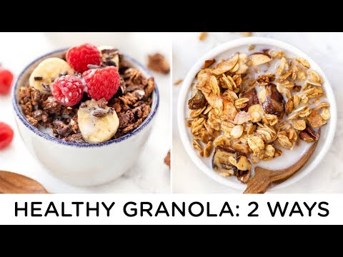 HEALTHY GRANOLA RECIPES ‣‣ how to make granola 2 ways