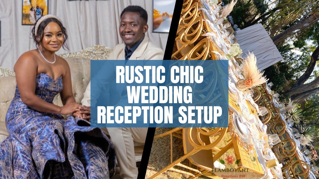 Rustic Chic Wedding Reception Setup