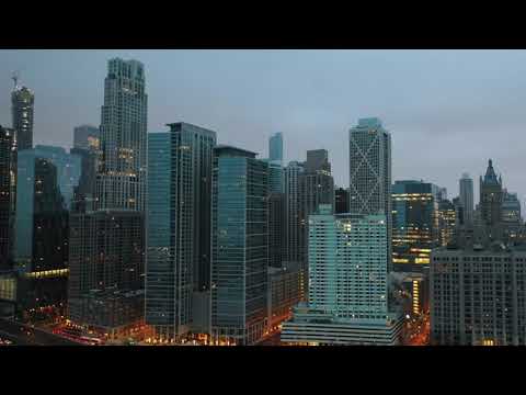 Aerial Shot Of City, bird's eye view, buildings, chicago, city, drone shot, from above, skyline, sky