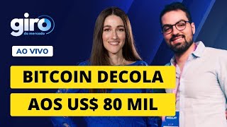 🔴 EFEITO TRUMP: Bitcoin (BTC) decola acima dos US$ 80 mil pela 1ª vez