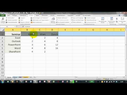 Excel # 269 - Konsolidieren (2) von dynamischen Bereichen