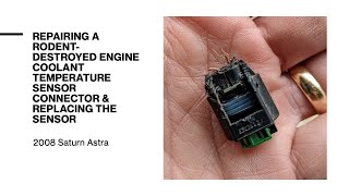 Engine Coolant Temperature Sensor Connector Repair and Replace #P0118 #diy