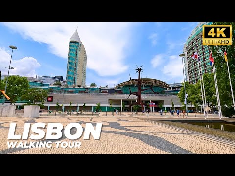 Full Walking Tour of Modern LISBON 2023 Parque das Nações [4K UHD]