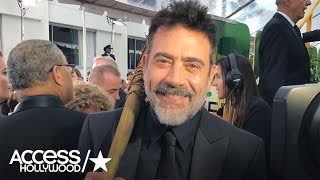 Golden Globes: 'Walking Dead's' Jeffrey Dean Morgan Poses With 'Lucille,' Teases Midseason Premiere