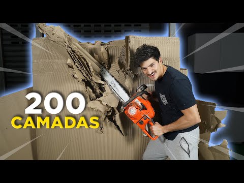 ATRAVESSANDO 200 CAMADAS DE PAPELÃO - DESAFIO