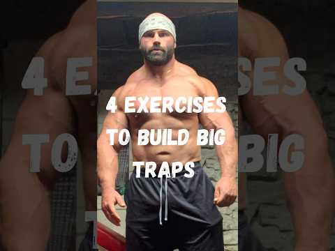 4 EXERCISES TO BUILD BIG TRAPS! #motivation #howto #powerlifting #gym #muscle #fitness #training