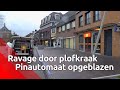 Eee pinautomaat van ABN AMRO aan de Molenstraat in het centrum van Zundert is opgeblazen