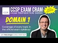 CCSP Exam Cram DOMAIN 1 2023