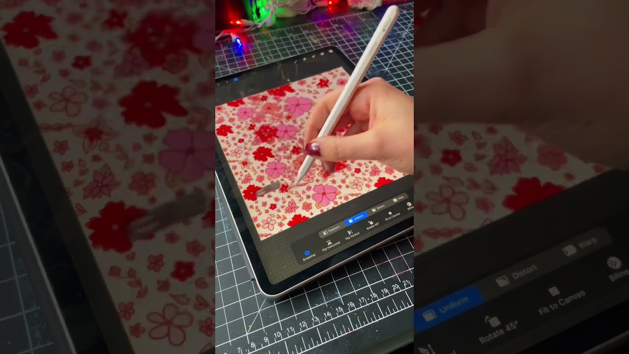 Valentine seamless pattern available on my Etsy💕✨ #artstudio #shorts #seamlesspattern #sublimation