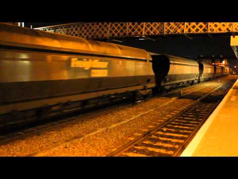 Freightliner class 66595 with loaded coal to Ratcliffe from Immingham