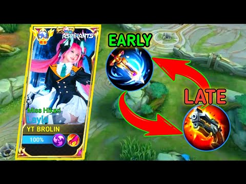 LAYLA NEW BROKEN FIRST ITEM FOR DAMAGE HACK & LATE GAME FOR ONE SHOT BUILD / MOBILE LEGENDS