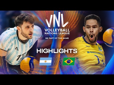 Argentina 🇦🇷 vs. Brazil 🇧🇷 - Highlights | Week 3 | Men's VNL 2025
