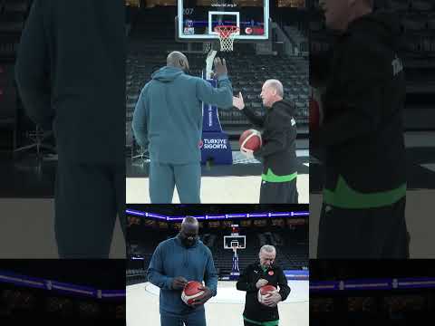 Recep Tayyip Erdoğan, Shaquille O'Neal ile İstanbul'da basketbol oynadı... #haber #gündem #nba