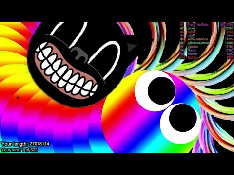 Slither.io A.I CARTOON CAT Vs Giant Pro Snakes - Epic Skin Slitherio Vip Gameplay - World Record