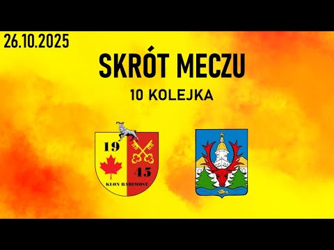 Skrót meczu Klon Babimost - Odra Klenica 26.10.2025r