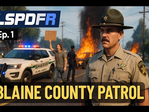 🚨 GTA V - LSPDFR Ep. 1 – Blaine County Chaos: Protest, Car Fire & Fatal Crash! 🚓🔥 (NO COMMENTARY)