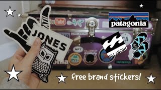 how to get FREE brand stickers