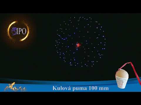 Kulová puma 100mm Blue peony