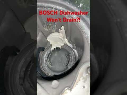 BOSCH Dishwasher WONT Drain?! Check here! #appliancerepair #diy #boschdishwasher #dishwashers