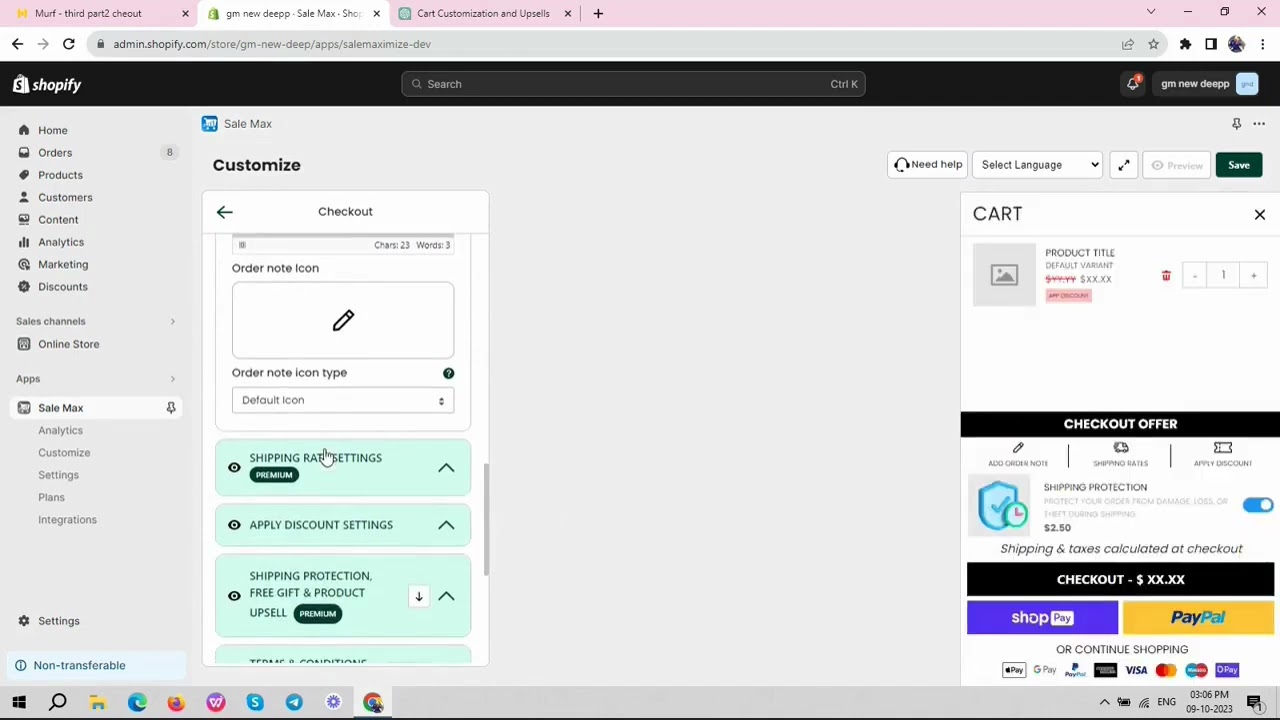 Sale Max - Slide Cart Drawer, Cart Upsell - Full Demo Video