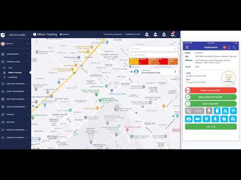 Missed Book Off SOS alarm in Lone Worker Protection App | Demo Video-Novus Guard Pro