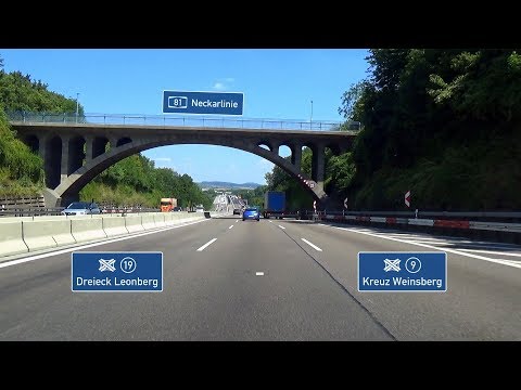🇩🇪 A81: AD Leonberg - AK Weinsberg (3,5x)