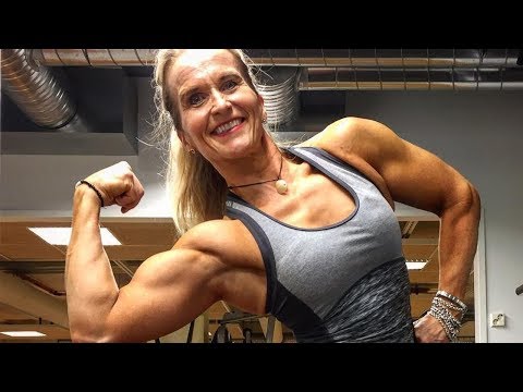 51 years young Anki Honkala - Female muscle