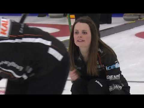 2018 #canadinnsclassic Kerri Einarson & Val Sweeting commentating debut on Fleury vs Froud