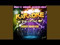 Beyond the Sea (In the Style of Barry Manilow) (Karaoke Version)