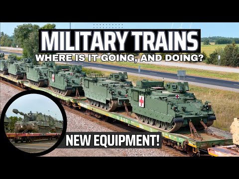 Military Trains: What's on board, and Where's it going? -M1 Abrams, Bradleys, AMPVs, and more!-