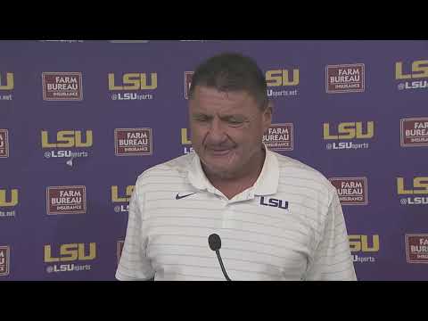#LSU head football coach Ed Orgeron, Central Michigan postgame press conference