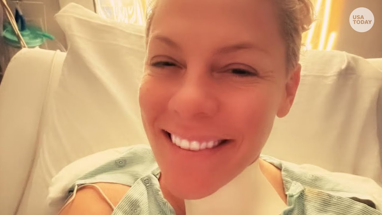 Pink spends New Year's Eve in the hospital