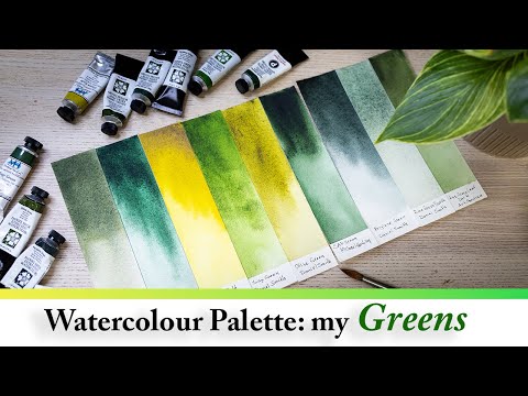 What is on my Watercolour Palette: Greens | My Most and Least Used Greens | Colour Theory Basics