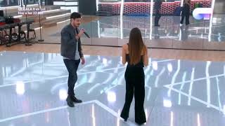 OT2017 AITANA y CEPEDA cantan NO PUEDO VIVIR SIN TI antes de la GALA 8 - BcnXico77