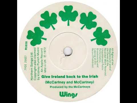 UK New Entry 1972 (46) Wings - Give Ireland Back To The Irish