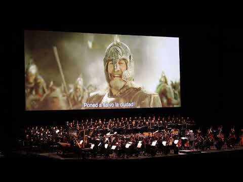 Pelennor fields battle Rohirrim Vs Haradrim - live orchestra Barcelona (Return of the King)