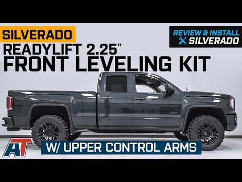 2014-2018 Silverado & Sierra ReadyLIFT 2.25\" Front Leveling Kit w/ Control Arms Review & Install
