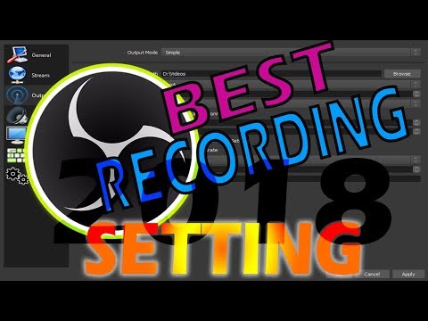 [TUTORIAL]: OBS STUDIO RECORDING AND AUDIO SETTING 2018 'NO LAG AND HIGH QUALITY' 1080P