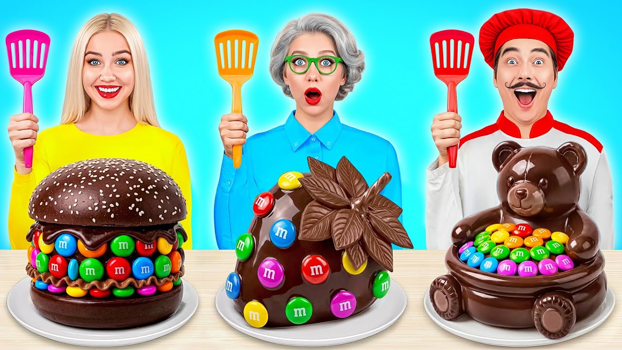 自分 vs おばあちゃんの料理チャレンジ | 壮大なハックとレシピ Candy DO