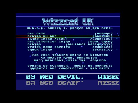 Commodore Amiga demo: Wizzcat UK - Wasp Pack 3 (1991)