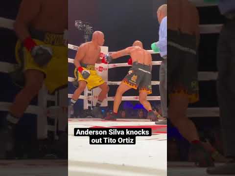 Anderson Silva knocks out Tito Ortiz! #shorts