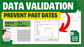 How to Prevent Past Dates Using Data Validation In Excel