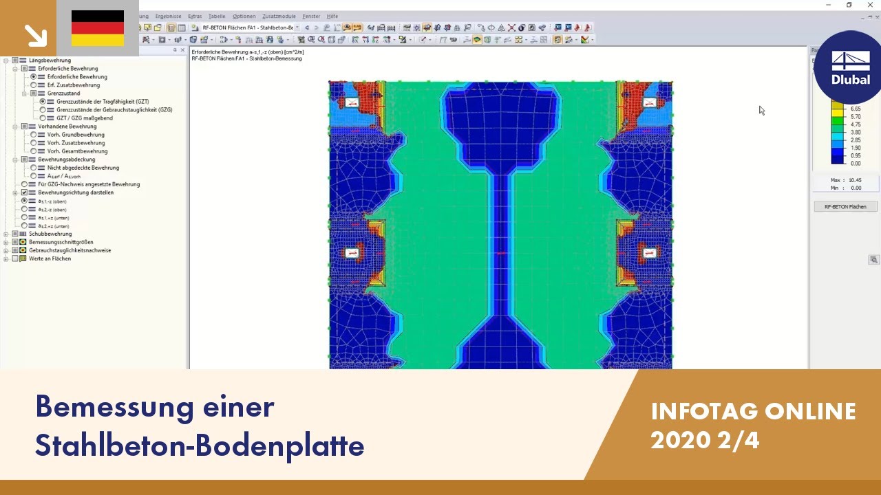 Bemessung einer Stahlbeton-Bodenplatte | RFEM | Infotag Online | 28.10.2020 | 2/4