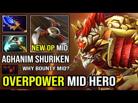 100% OVERPOWER MID HERO Full Aghanim Bounty Hunter with Scythe vs Pro Mid SF Dota 2