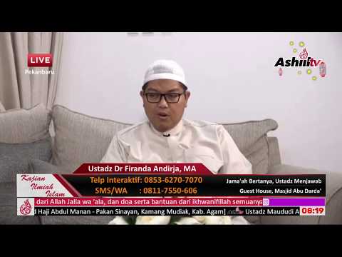 Jama'ah Bertanya Ustadz Menjawab - Ustadz DR. Firanda Andirja, MA