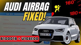 Audi Airbag Light Fix | B10001B & U108E00 Fault Code Diagnosis + Repair Tutorial