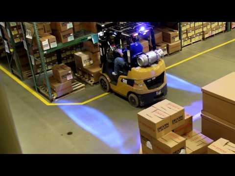Zone Warning Light For Forklifts