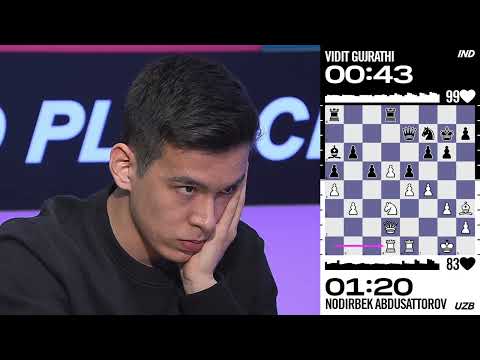 Nodirbek Abdusattorov is an ice-cold kid!